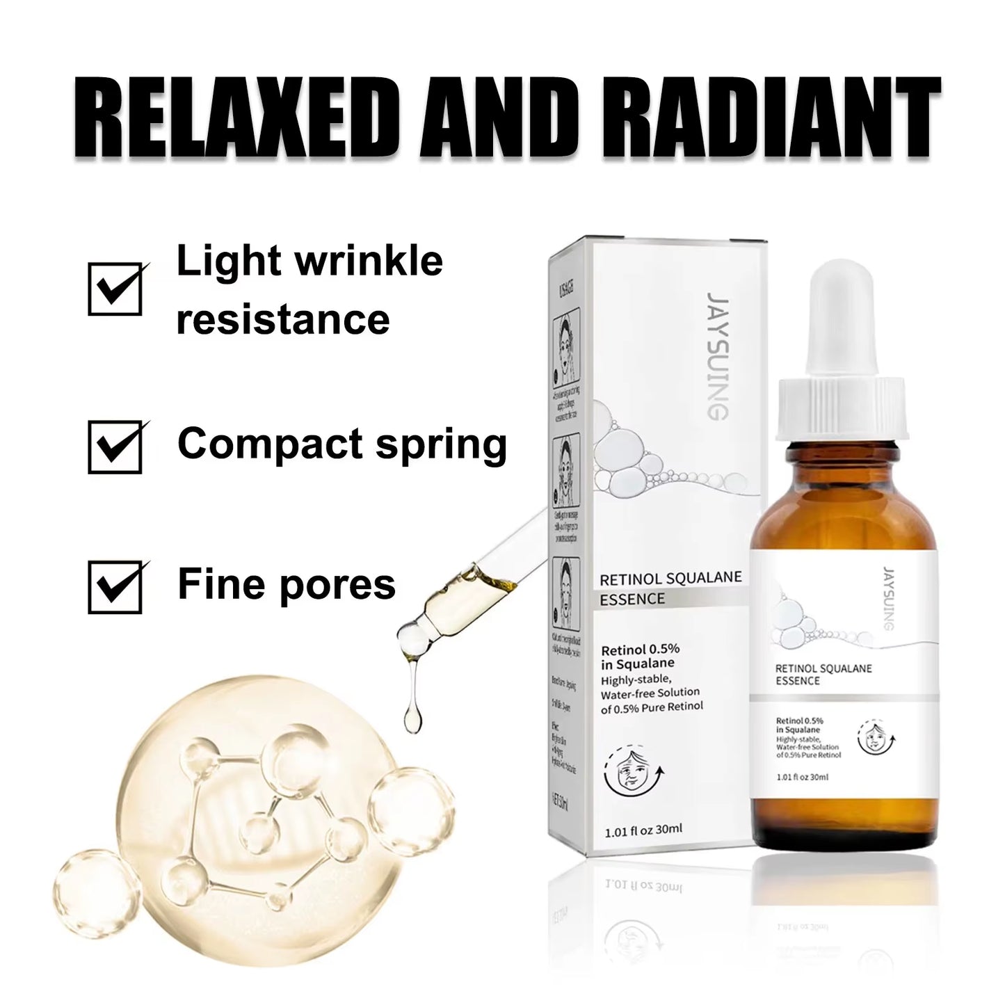 Retinol Ordinary Serum Remove Eye Fine Lines Lifting Brighten Skin Moisturize Firm Facial Essence