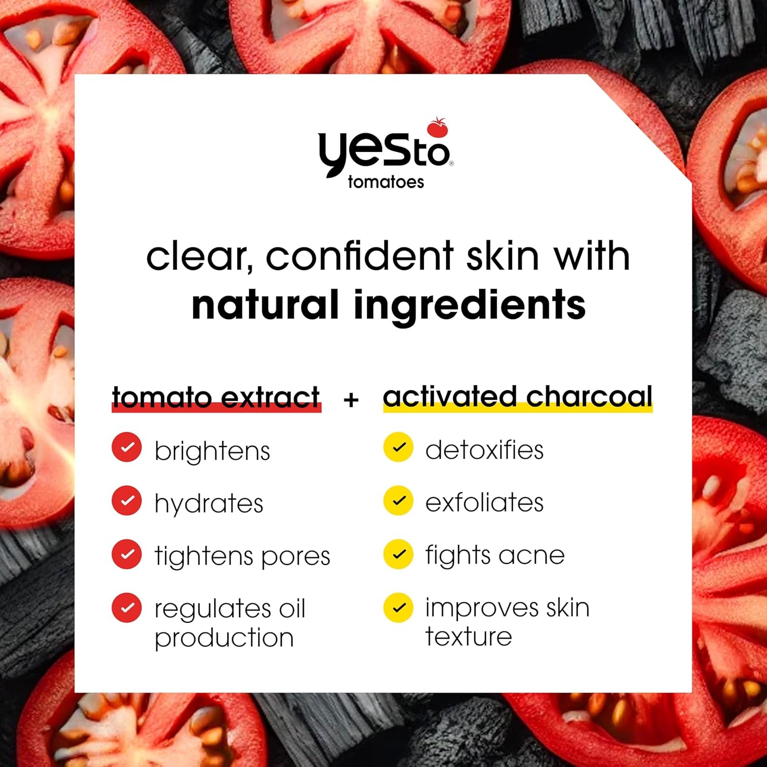 Tomatoes Bar Soap Activated Charcoal with Tomato Extracts and Sunflower Seed Oil Face, Body Soap for Men, Women and Teens No Paraben, 7 Ounce Bar