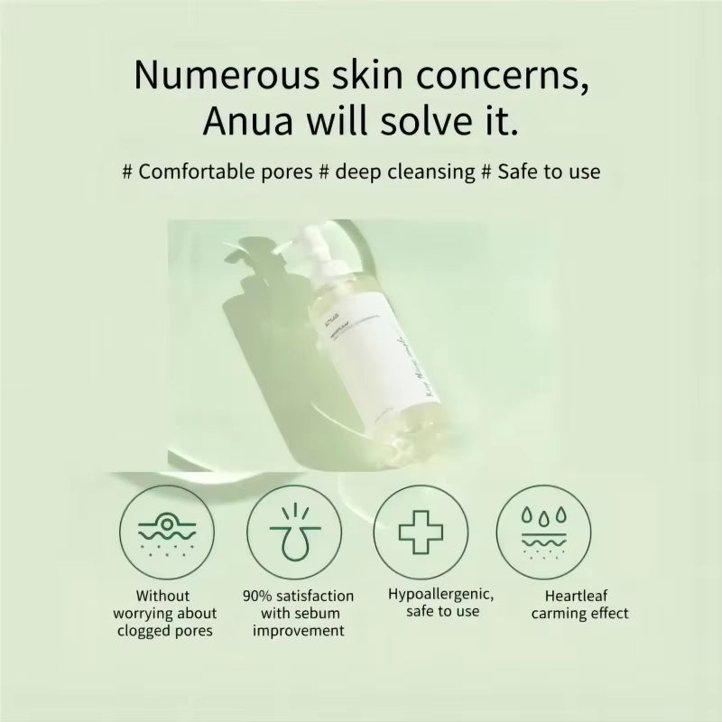 Anua Heartleaf 77% Soothing Toner Clear Pad Pore Control Cleansing Oil 77 Pore Deep Cleansing Foam Korea Skin Care Face Cleanser